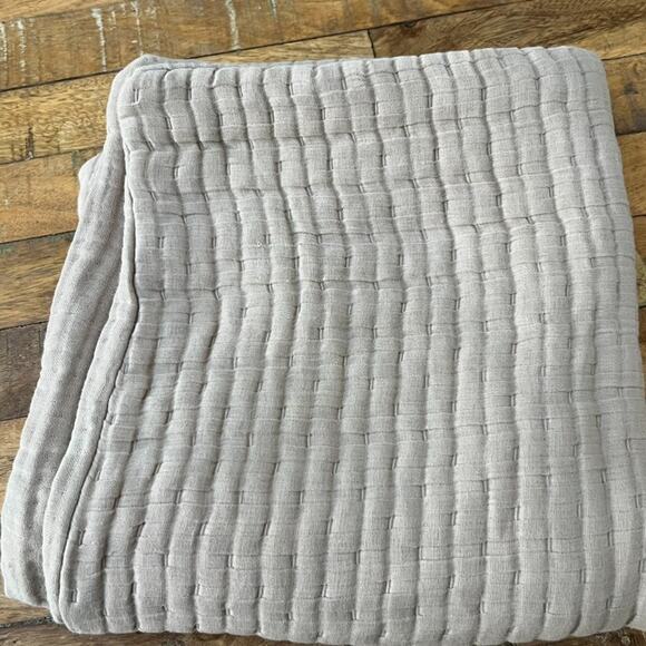 PARACHUTE Pillow Sham Cloud Organic Cotton Set of Two King Tan - Picture 10 of 12